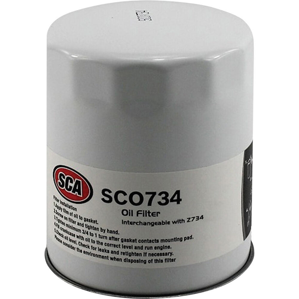 SCA Oil Filter SCO734 (Interchangeable with Z734) Supercheap Auto