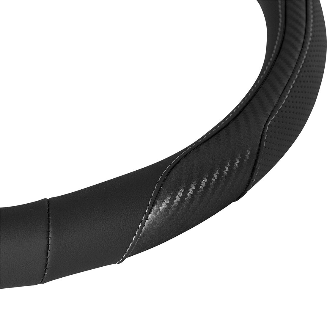 SCA Steering Wheel Cover Sports Leather Look Black, , scanz_hi-res