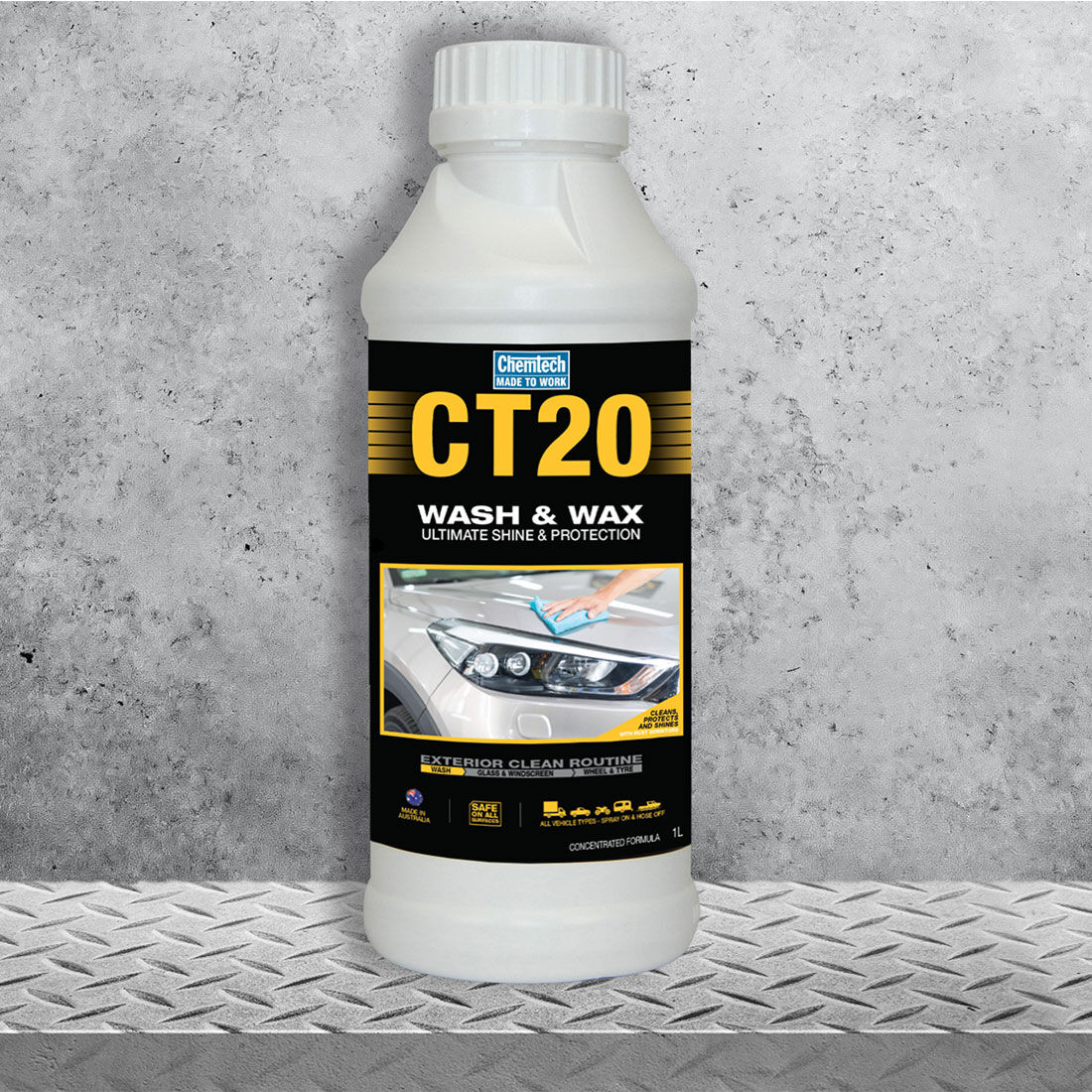 Chemtech CT20 Wash & Wax 1 Litre, , scanz_hi-res