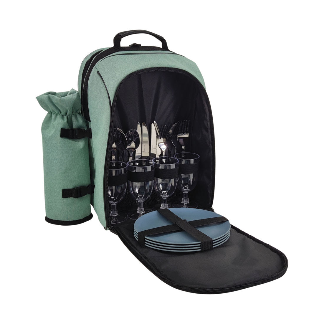 Ridge Ryder 4 Person Picnic Backpack Set, , scanz_hi-res