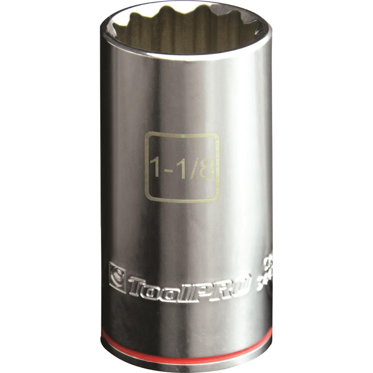 ToolPRO Single Socket Deep 1/2" Drive 1-1/8", , scanz_hi-res