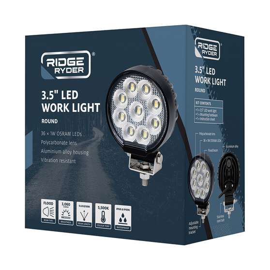 Ridge Ryder LED Work Lamp - 3.5" Round, , scanz_hi-res
