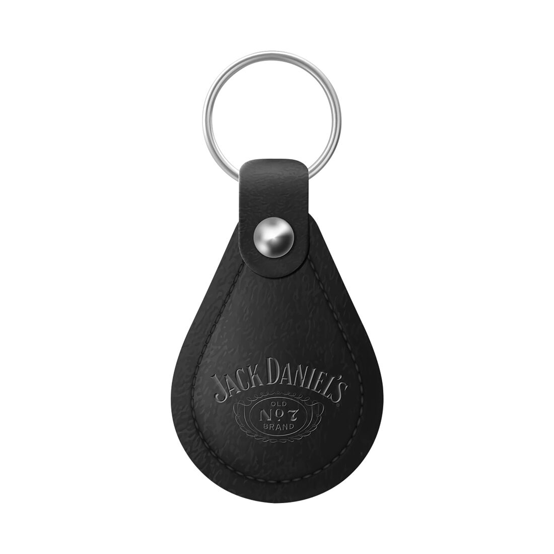 Jack Daniel's PU Leather Teardrop Keyring, , scanz_hi-res