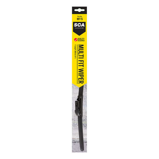 SCA Multi-Fit Wiper Blade 380mm (15") Single - MF15, , scanz_hi-res