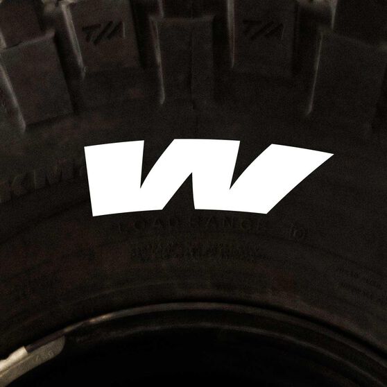 Tire Stickers - Letter W, , scanz_hi-res