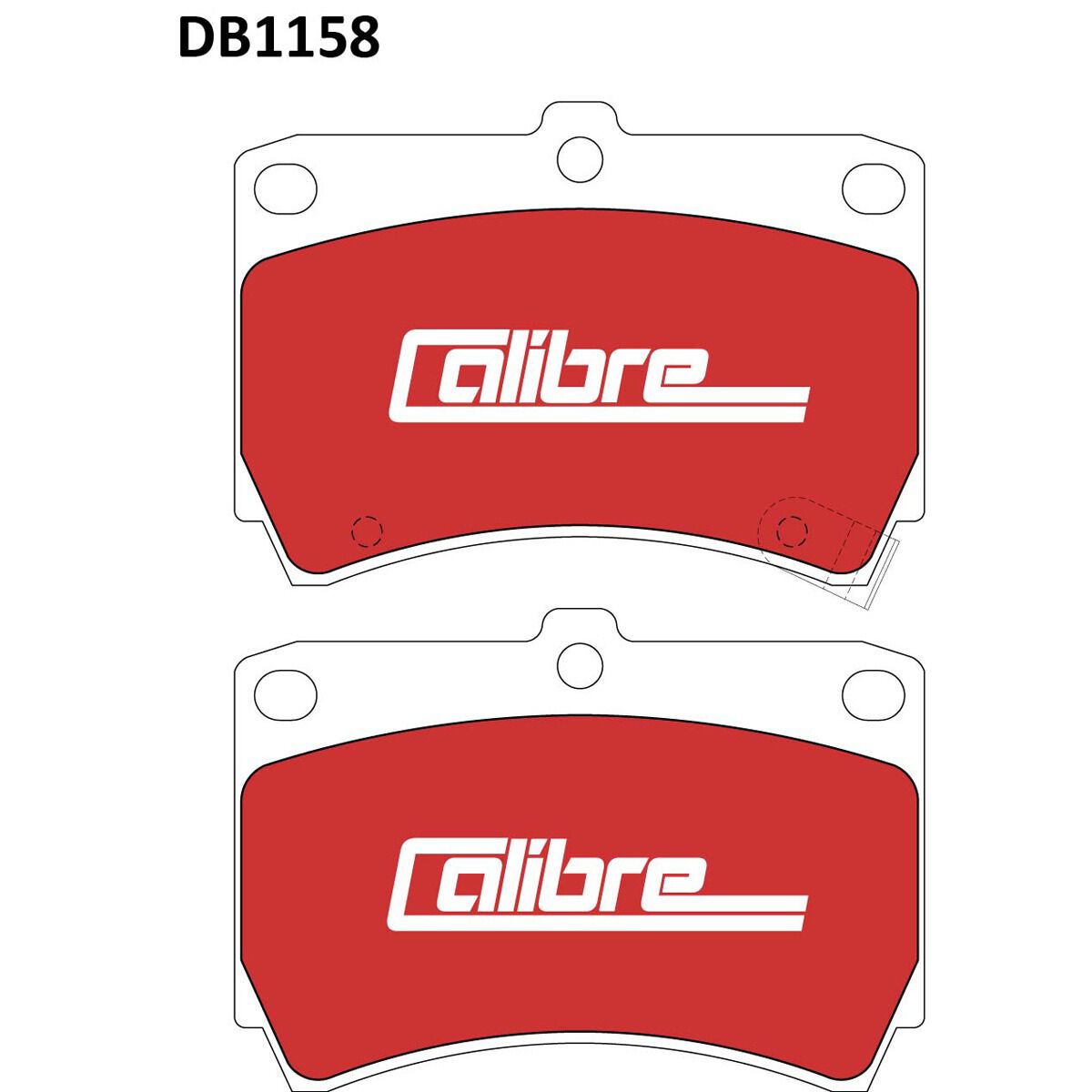 Calibre Disc Brake Pads DB1158CAL, , scanz_hi-res