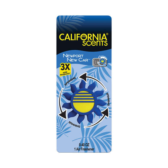 California Scents Novelty Sun Spinner Car Air Freshener Vent Clip, New Scent, , scanz_hi-res