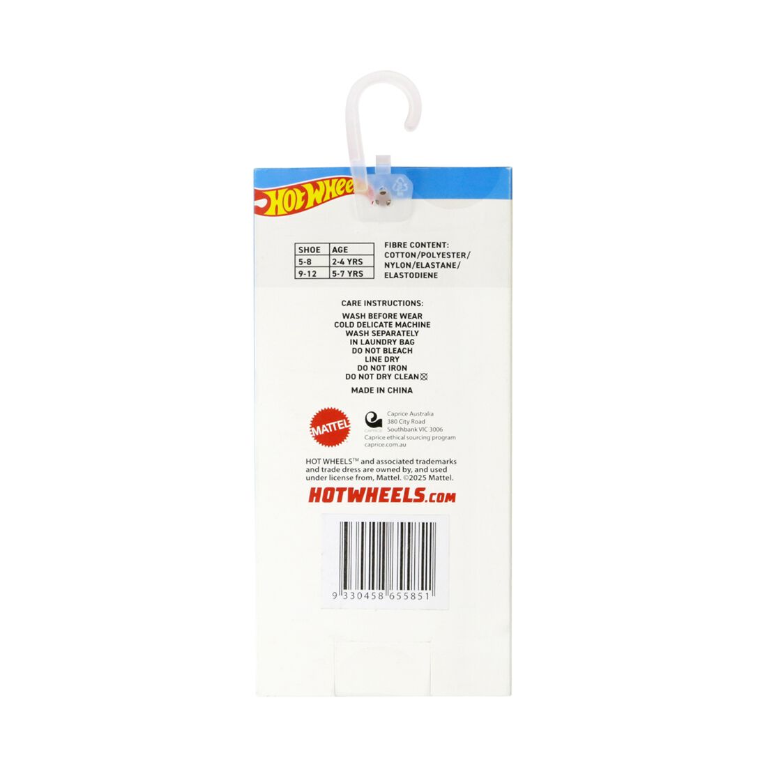 Hot Wheels Kids Socks 3 Pack Size 5-8, , scanz_hi-res