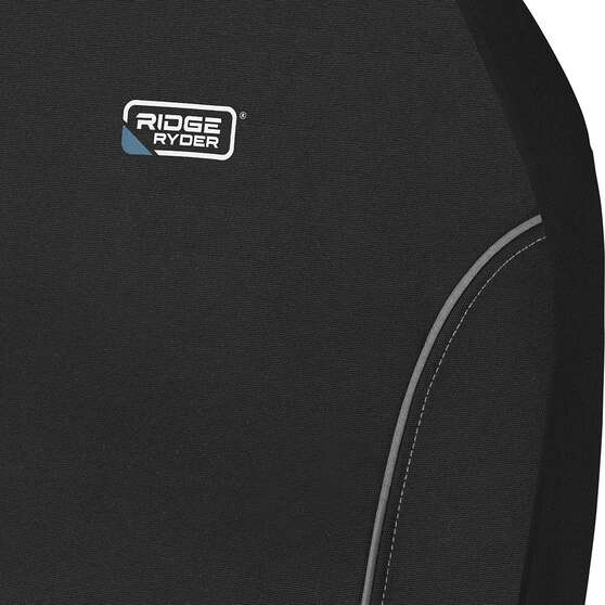 Ridge Ryder Canvas Seat Covers Black/Grey 30SAB, , scanz_hi-res