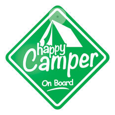 SIC Signs Happy Camper Car Sign, , scanz_hi-res