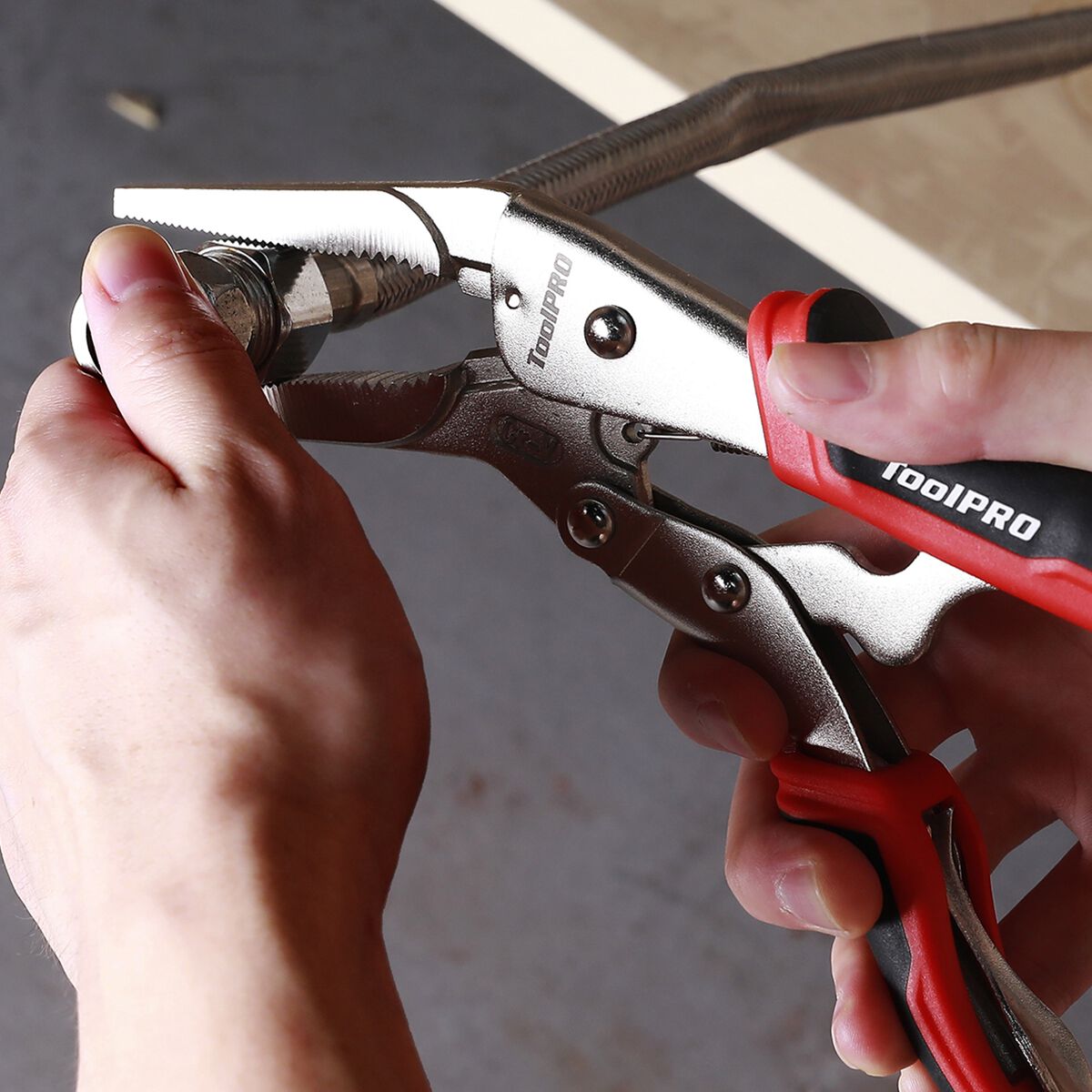 ToolPRO Locking Pliers Long Nose 160mm, , scanz_hi-res