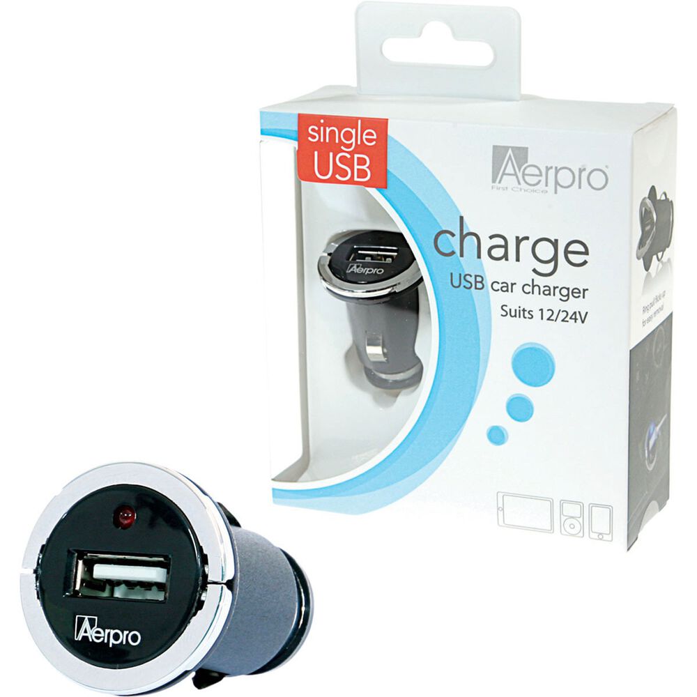 Aerpro USB Charger 12V /24V, 2.1AMP Supercheap Auto New Zealand