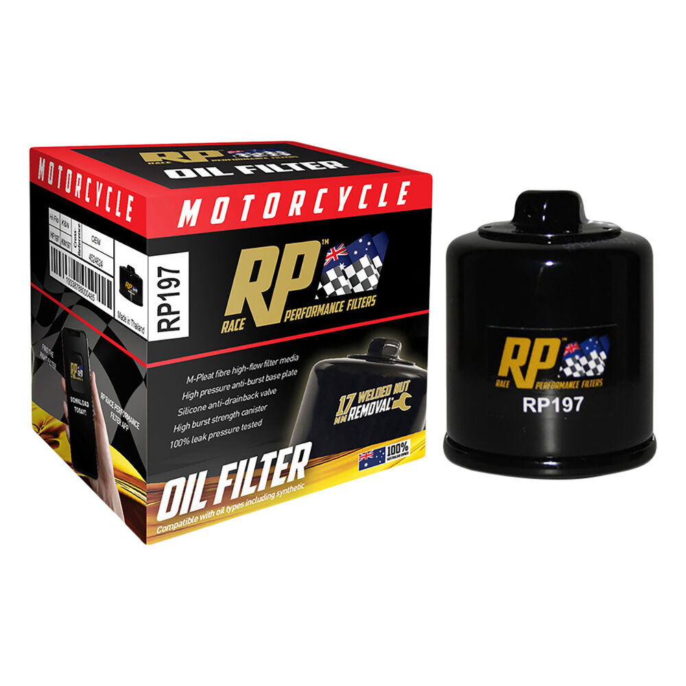 Race Performance Motorcycle Oil Filter RP197 Supercheap Auto New