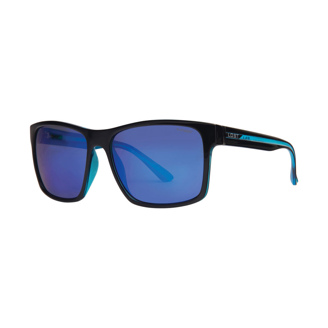 LOST Sunglasses JAG Mirror Matt Black Neon Blue, , scanz_hi-res
