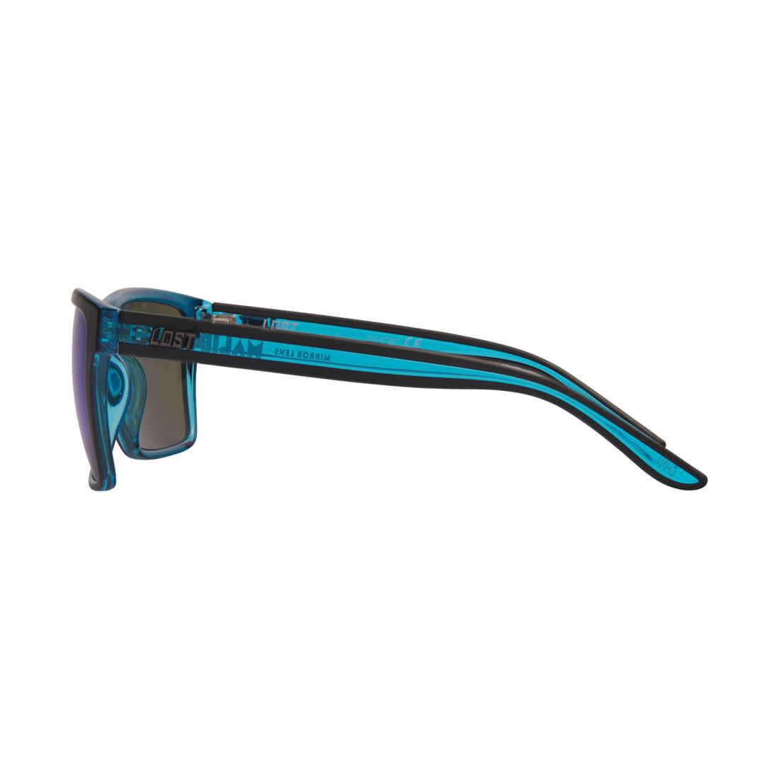LOST Sunglasses Malibu Mirror Matt Black Blue, , scanz_hi-res