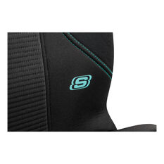 Skechers Air Cooled Memory Foam Seat Covers Black/Aqua Adjustable Headrests Airbag Compatible, , scanz_hi-res