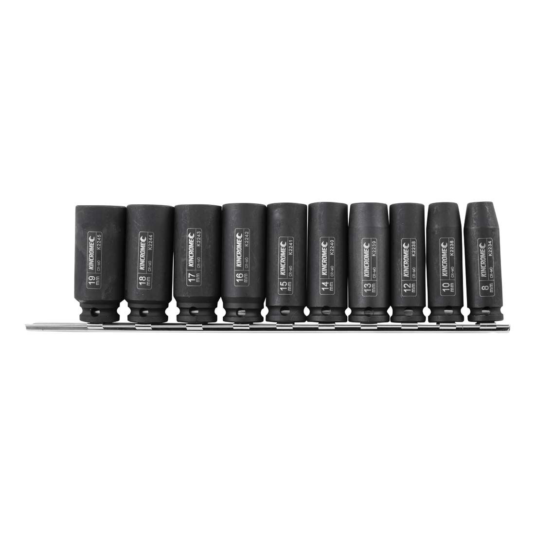 Kincrome Deep Impact Socket Set 3/8" Drive Metric 10 Piece Supercheap