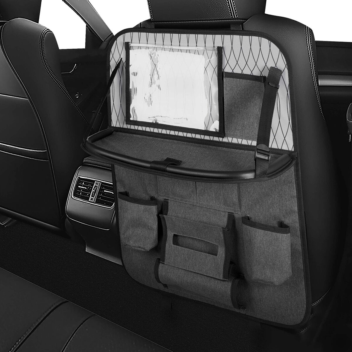 Cabin Crew Backseat Repreve Organiser Grey/Print/Black, , scanz_hi-res