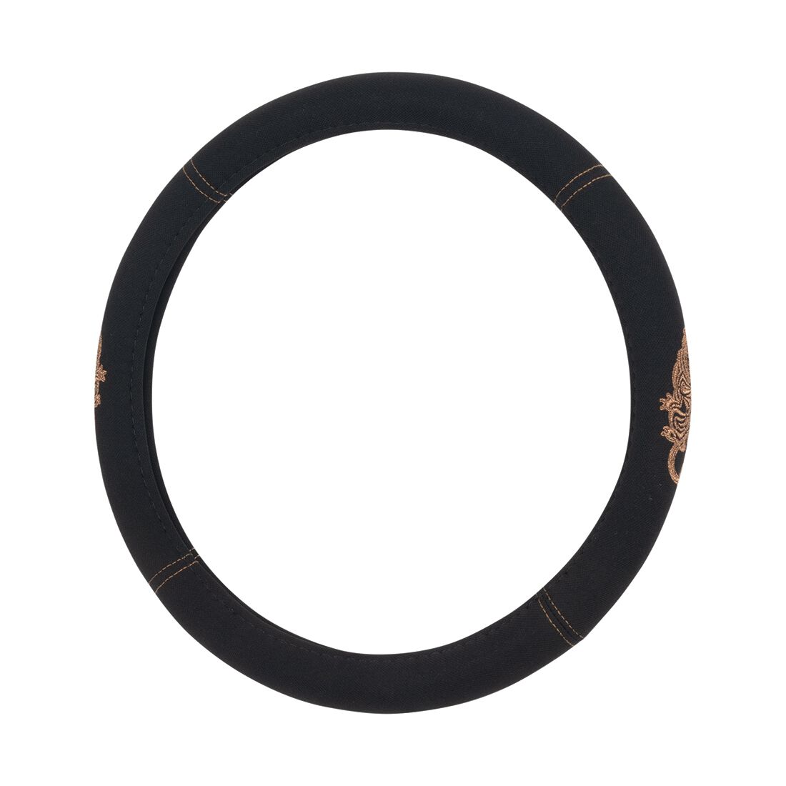 SCA Steering Wheel Cover and Seat Belt Buddy Set Bronze/Black, , scanz_hi-res