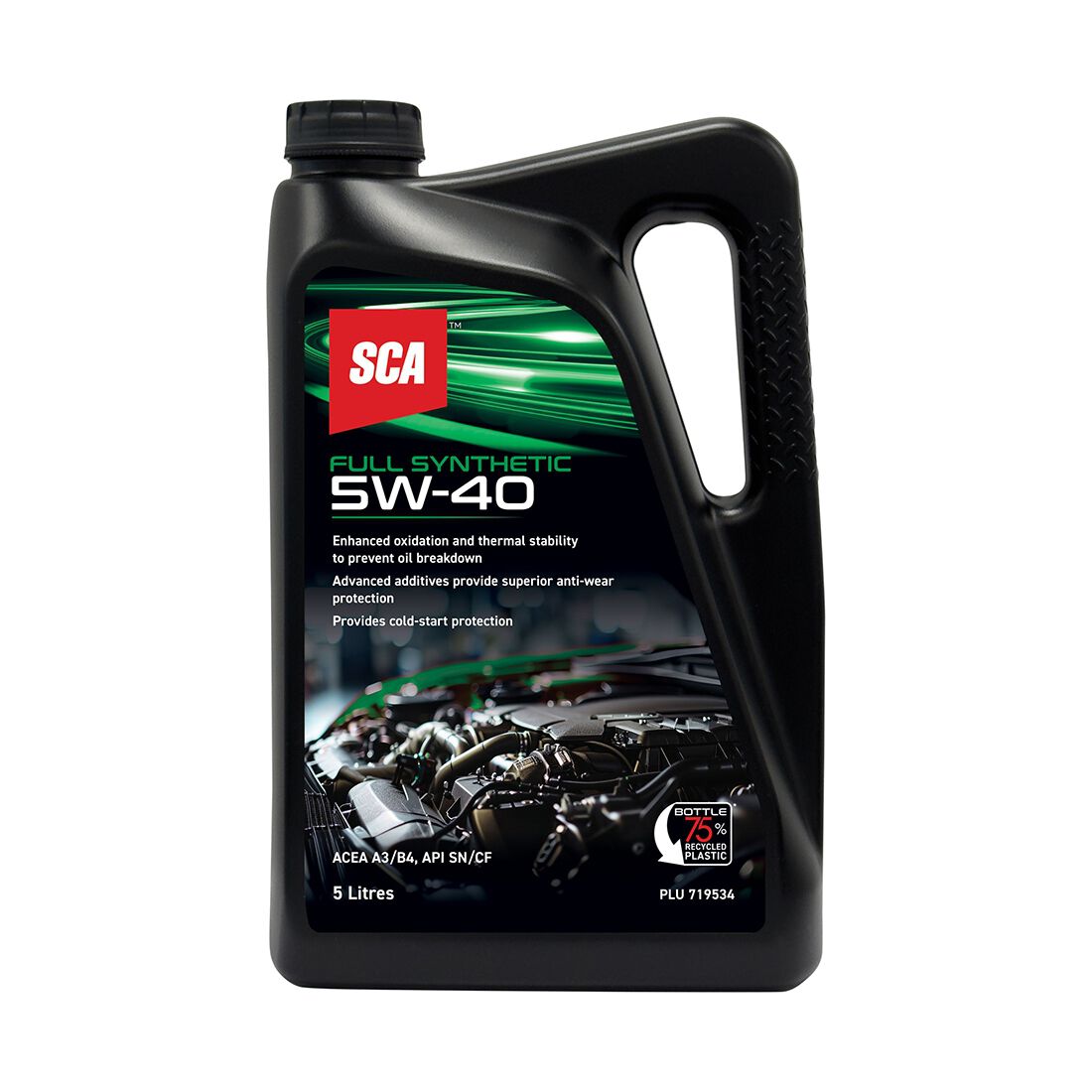 SCA Full Synthetic Engine Oil 5W-40 A3/B4 5 Litre, , scanz_hi-res