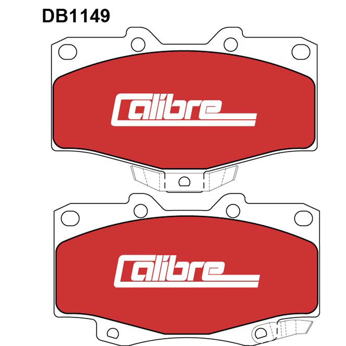 Calibre Disc Brake Pads DB1149CAL, , scanz_hi-res