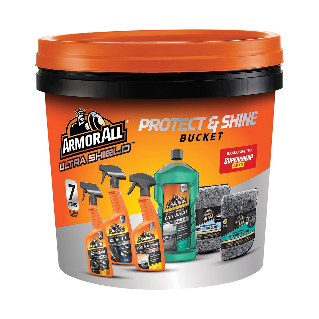 Armor All Ultra Shield Protect & Shine Bucket - 7 Piece, , scanz_hi-res
