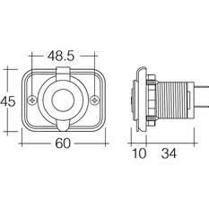 Narva 12/24V LED Accessory Socket - Heavy Duty, 20 Amp, , scanz_hi-res