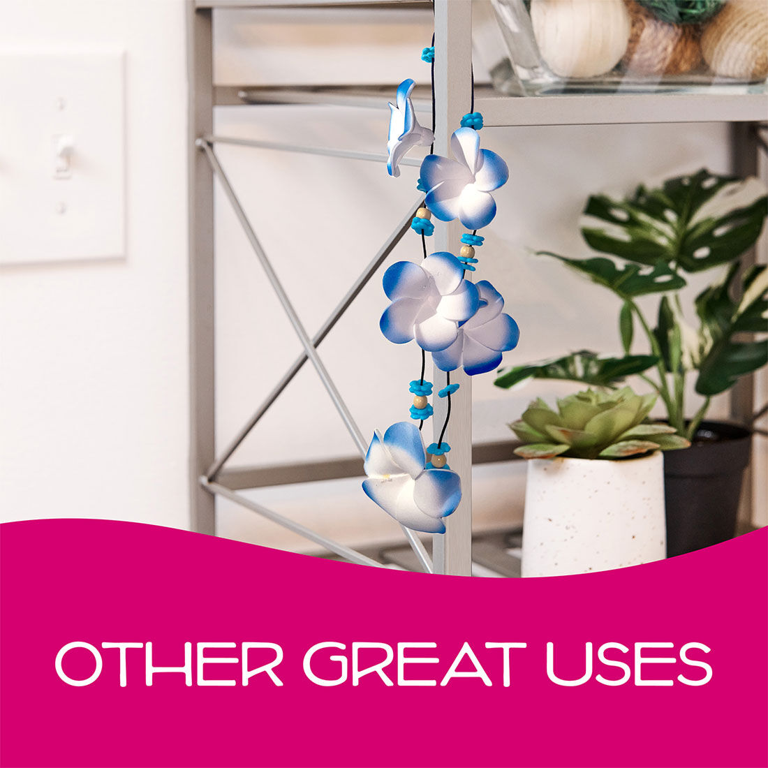 California Scents Novelty Hanging Lei California Clean Car Air Freshener - 1PK, , scanz_hi-res