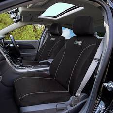 Ridge Ryder Canvas Seat Covers Black/Grey 30SAB, , scanz_hi-res