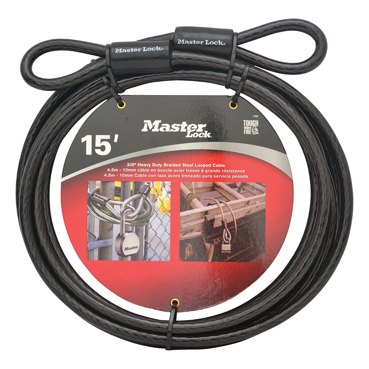 Master Lock Cable Lock Braid 4.6m X 10mm, , scanz_hi-res