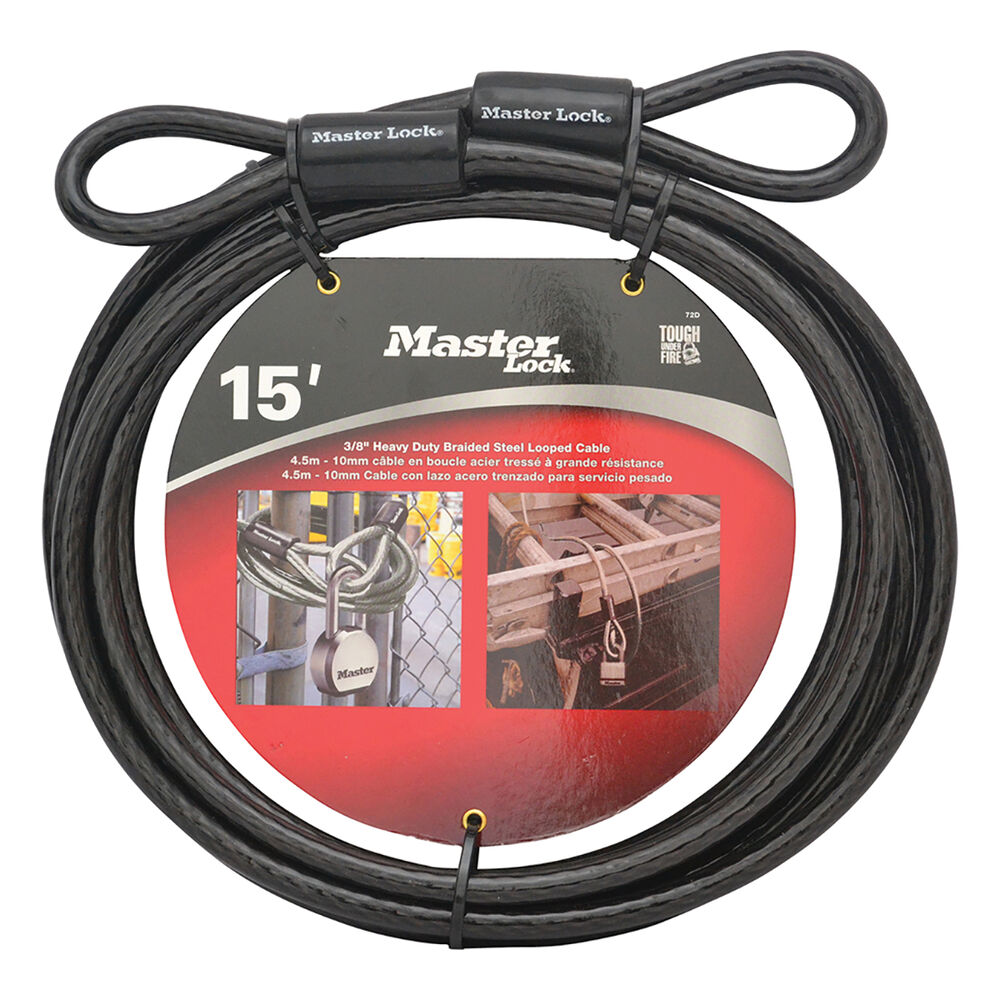 Master Lock Cable Lock Braid 4.6m X 10mm Supercheap Auto New Zealand
