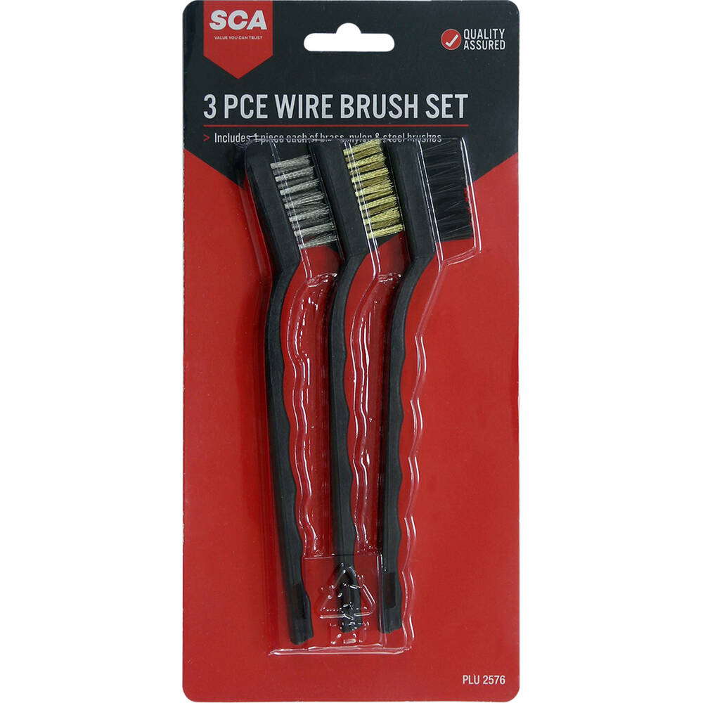 Sca Wire SCA Wire Brush Set - 3 Piece | Supercheap Auto New Zealand