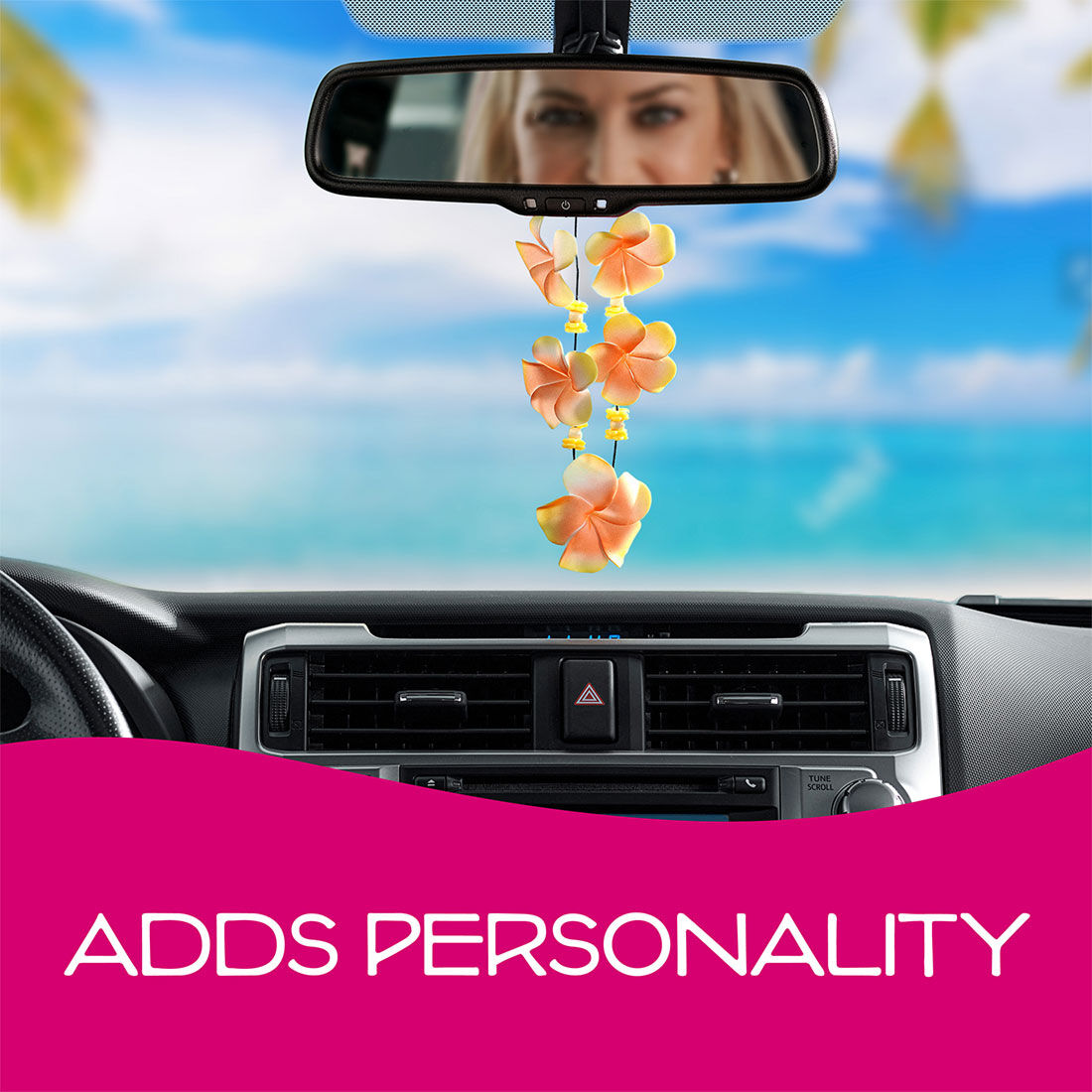 California Scents Novelty Hanging Lei Tropical Colada Car Air Freshener - 1PK, , scanz_hi-res