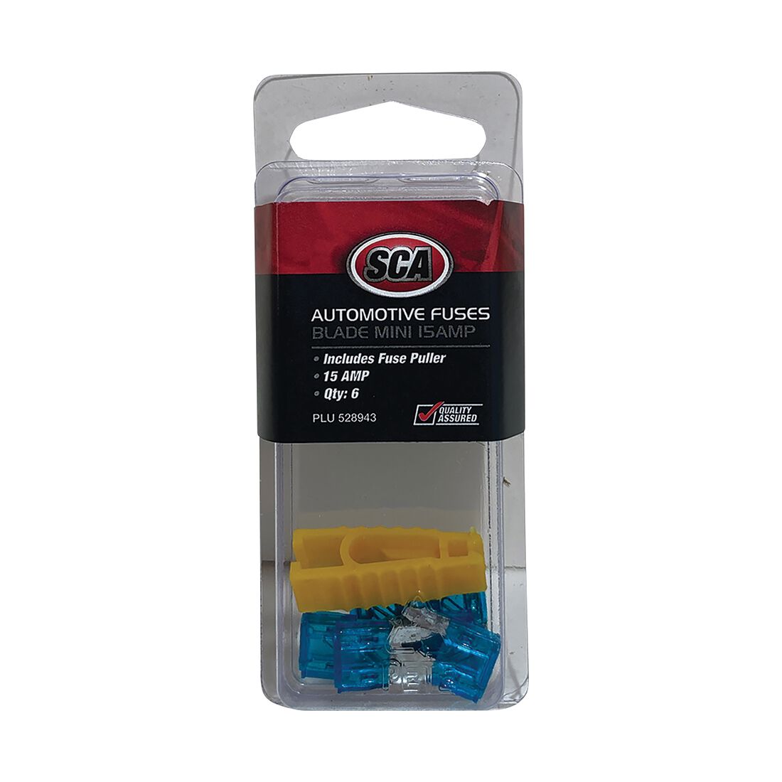 SCA Automotive Fuses - Mini Blade, 15 Amp, 6 Piece, , scanz_hi-res