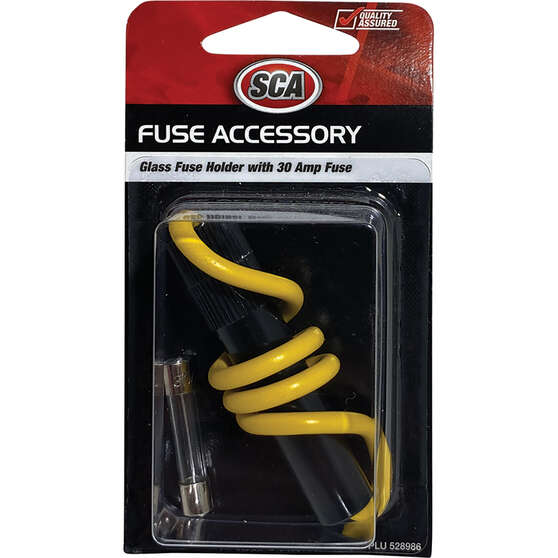 SCA Automotive Fuse Holder -  Glass, 30 Amp, , scanz_hi-res