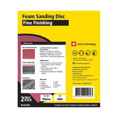 SIA Abrasives 150mm Foam Sanding Disc, 7940 Series, No Hole, 2000 Grit, 2 Pack, , scanz_hi-res