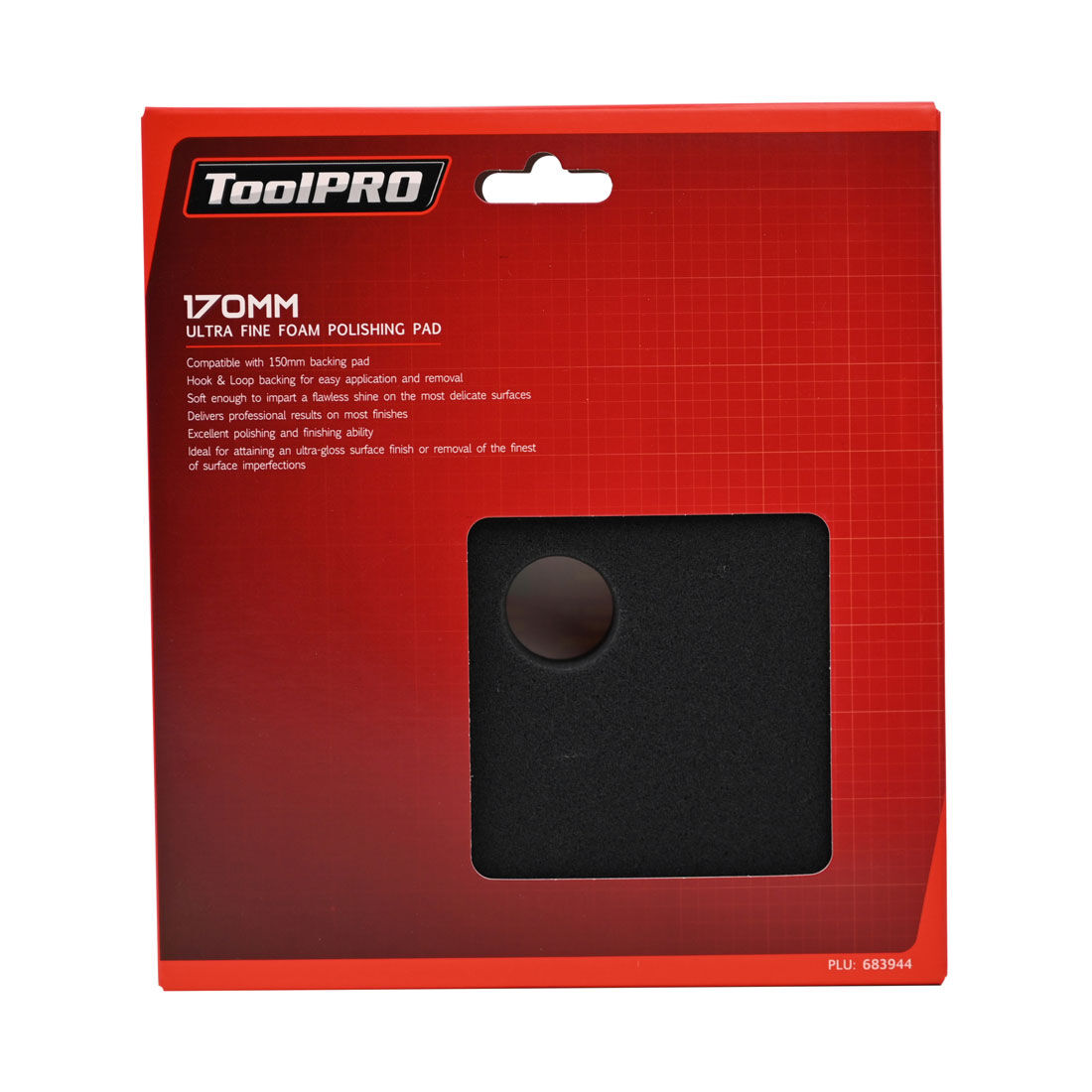 ToolPRO 170mm Ultra Fine Foam Polishing Pad Black, , scanz_hi-res
