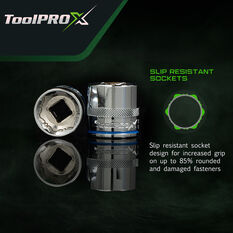 ToolPRO-X Socket Set 1/2" Drive Metric 24 Piece, , scanz_hi-res