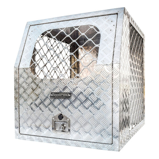 ToolPRO Dog Box - Modular, Aluminium Checker Plate, , scanz_hi-res