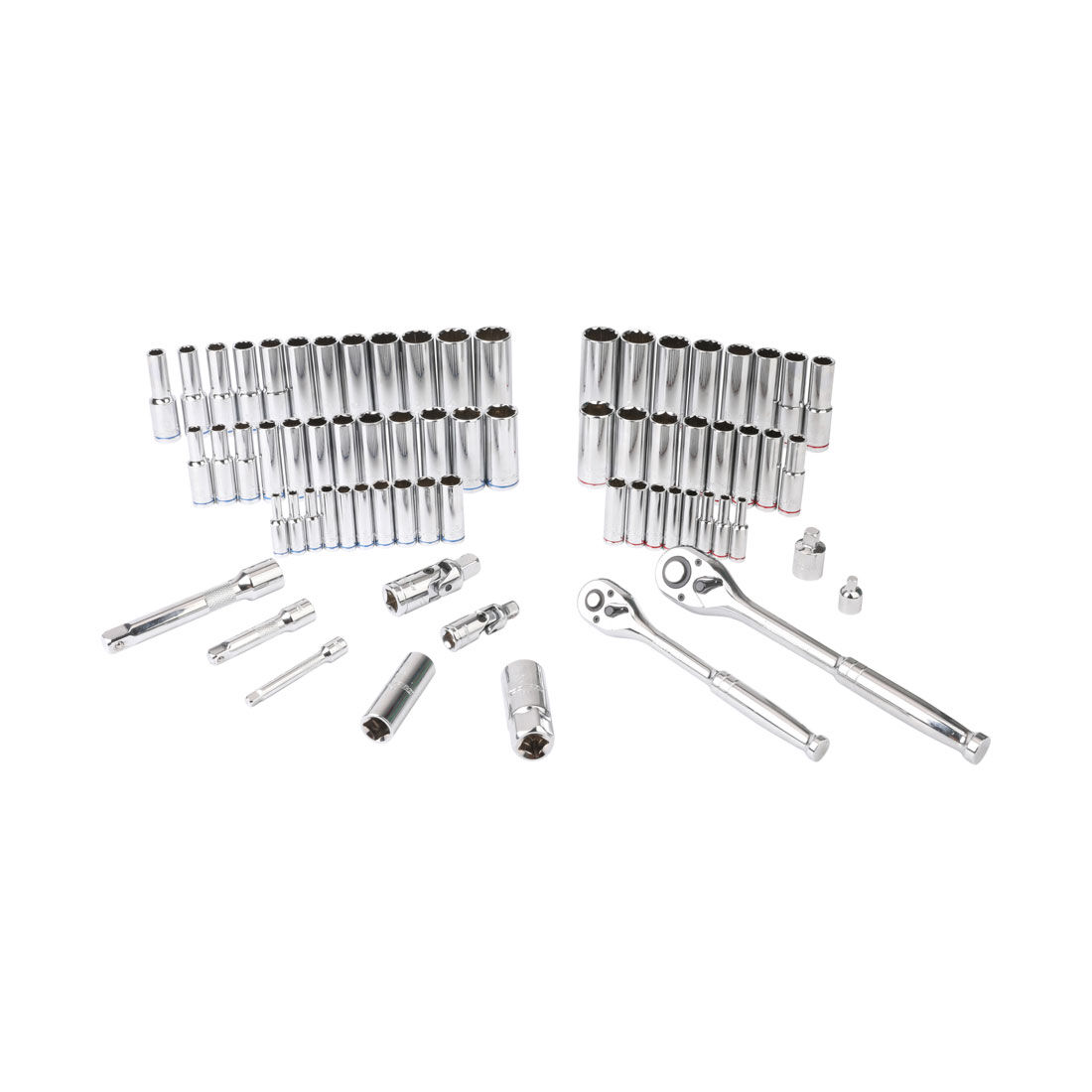 ToolPRO Socket Set 1/4, 3/8 & 1/2" Drive Deep Metric/SAE 69 Piece, , scanz_hi-res