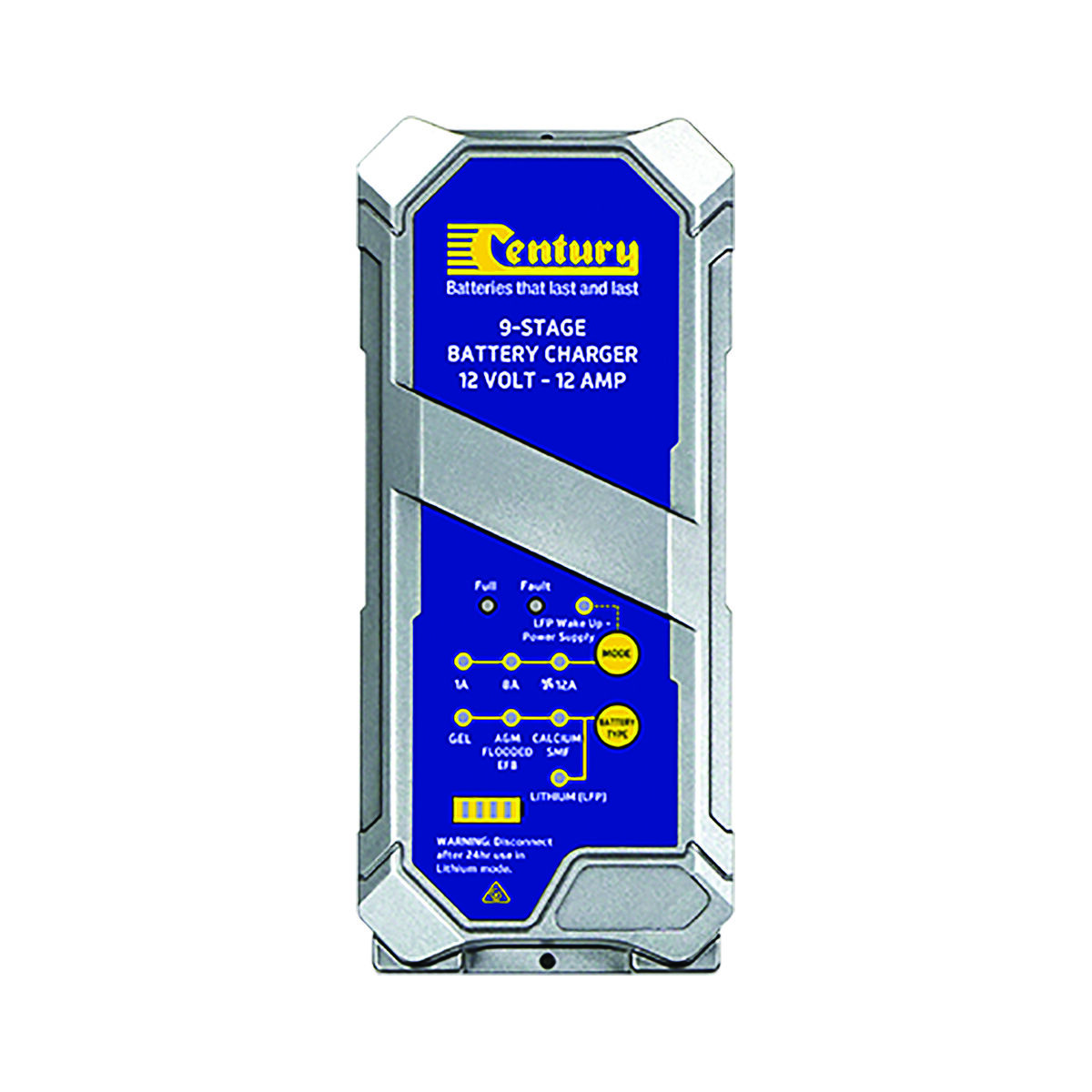 Century CC1212-Lithium 12V 12Amp 9 Stage Battery Charger, , scanz_hi-res