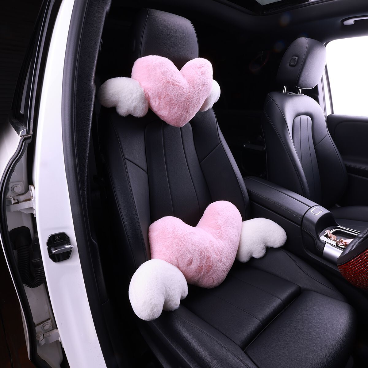 Cabin Crew Heart Wings Lumbar Cushion and Neck Cushion Pack, , scanz_hi-res