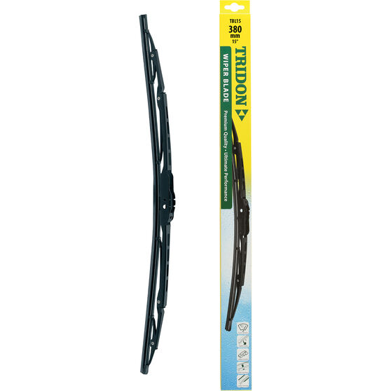 Tridon Wiper Blade - Complete 380mm 15" Single, , scanz_hi-res