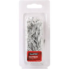 ToolPRO Aluminium Rivets 4.8mm x 9.5mm 100 Piece, , scanz_hi-res