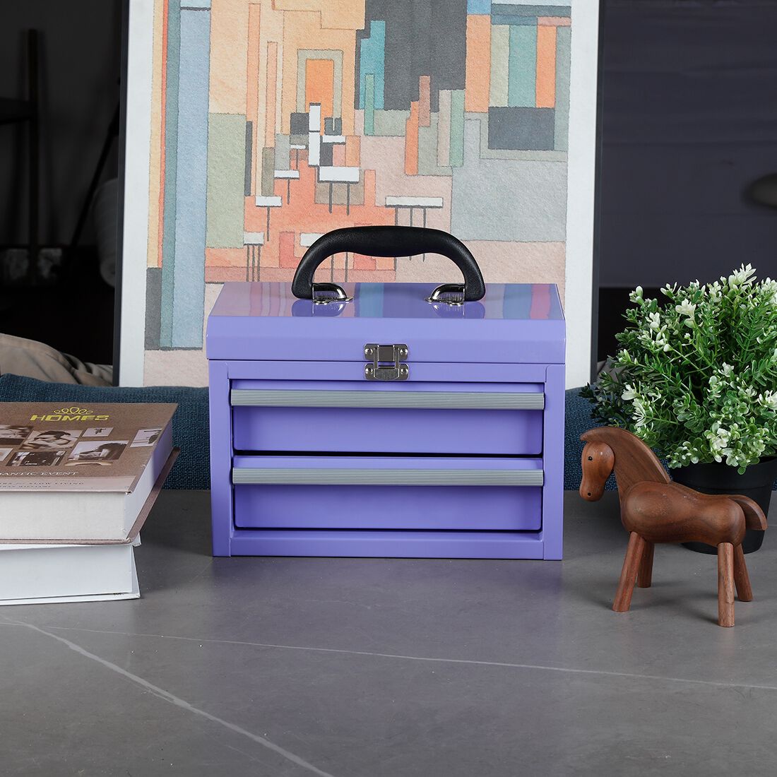 ToolPRO Lavender Mini Tool Chest With Handle, , scanz_hi-res
