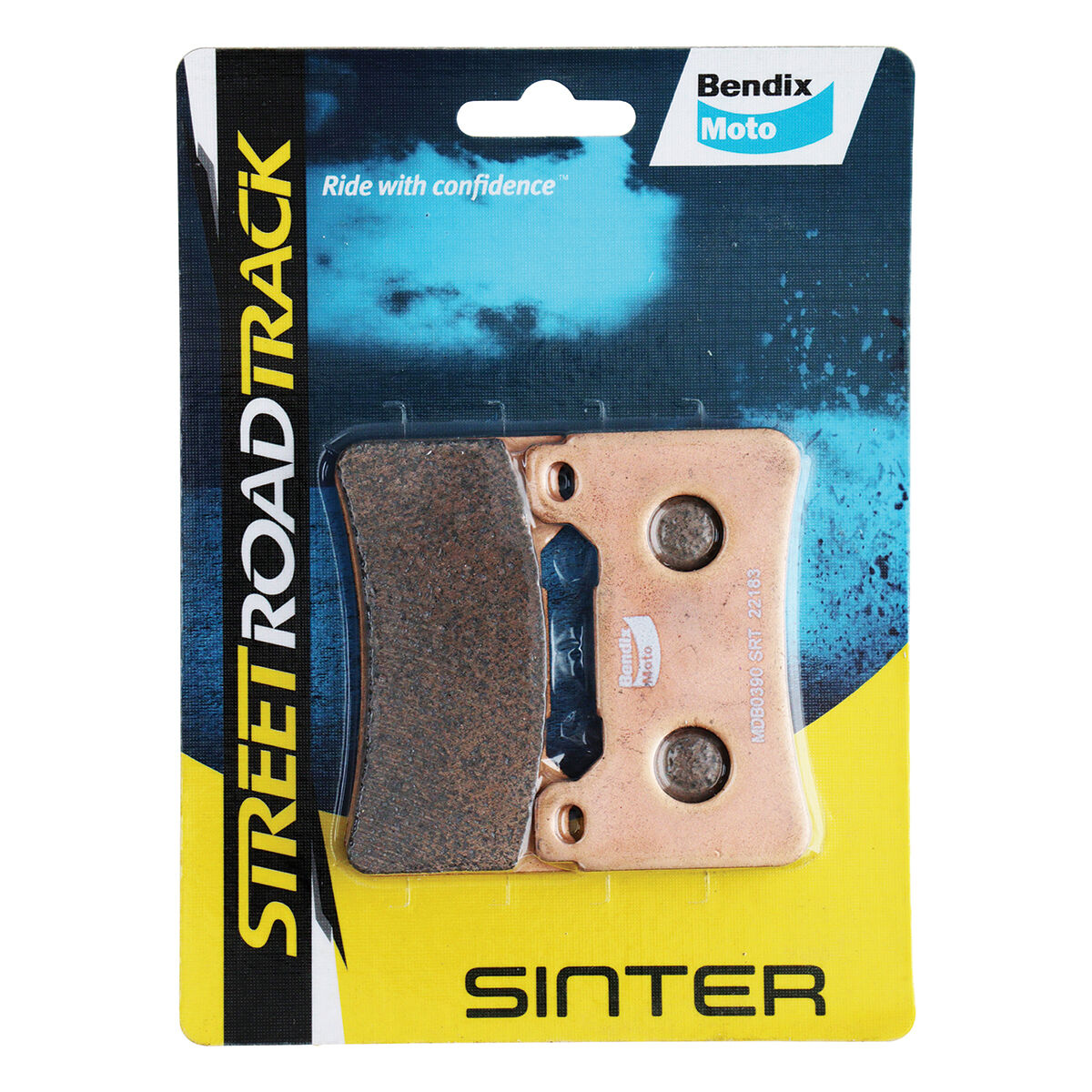 Bendix Street Road Track Motorcycle Disc Brake Pads - MDB0390-SRT, , scanz_hi-res