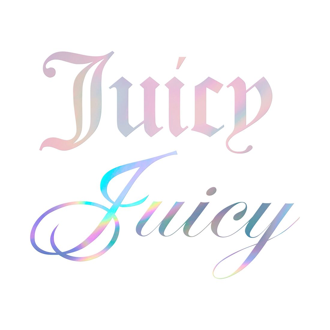 Juicy Couture 2PK Metallic Vinyl Decal Print - Pink/Silver, , scanz_hi-res