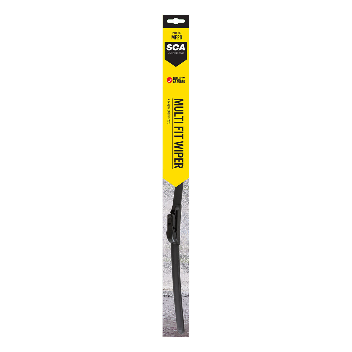 SCA Multi-Fit Wiper Blade 500mm (20") Single - MF20, , scanz_hi-res