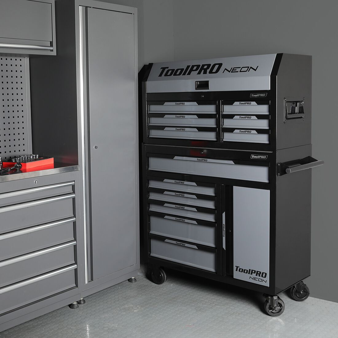 ToolPRO 42" Neon Ghost Tool Chest, , scanz_hi-res