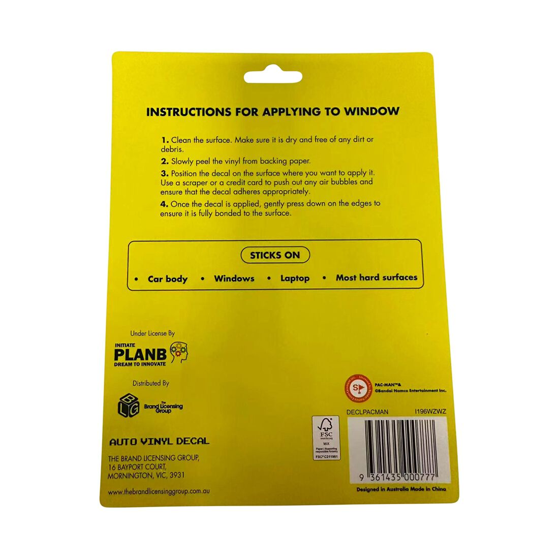 Vinyl Sticker PacMan, , scanz_hi-res